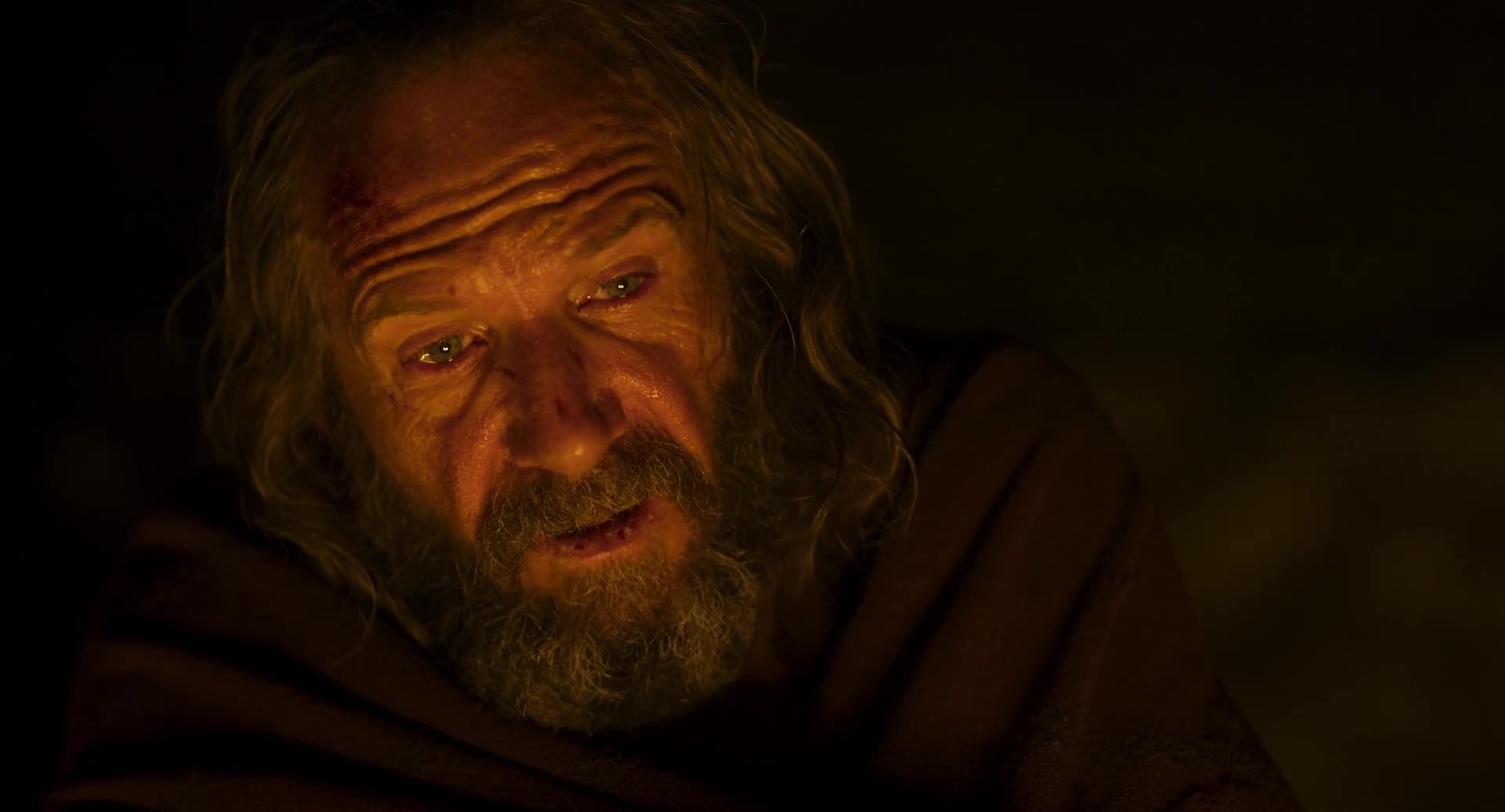 "Is the father still alive? The old king? Yes. But mad with grief. And ...