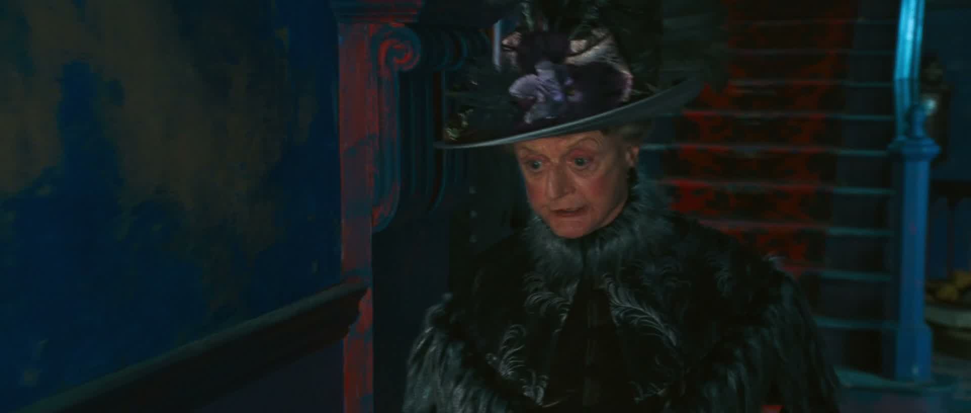 "Nanny McPhee! Now she can't take the donkey, so what have you done? I