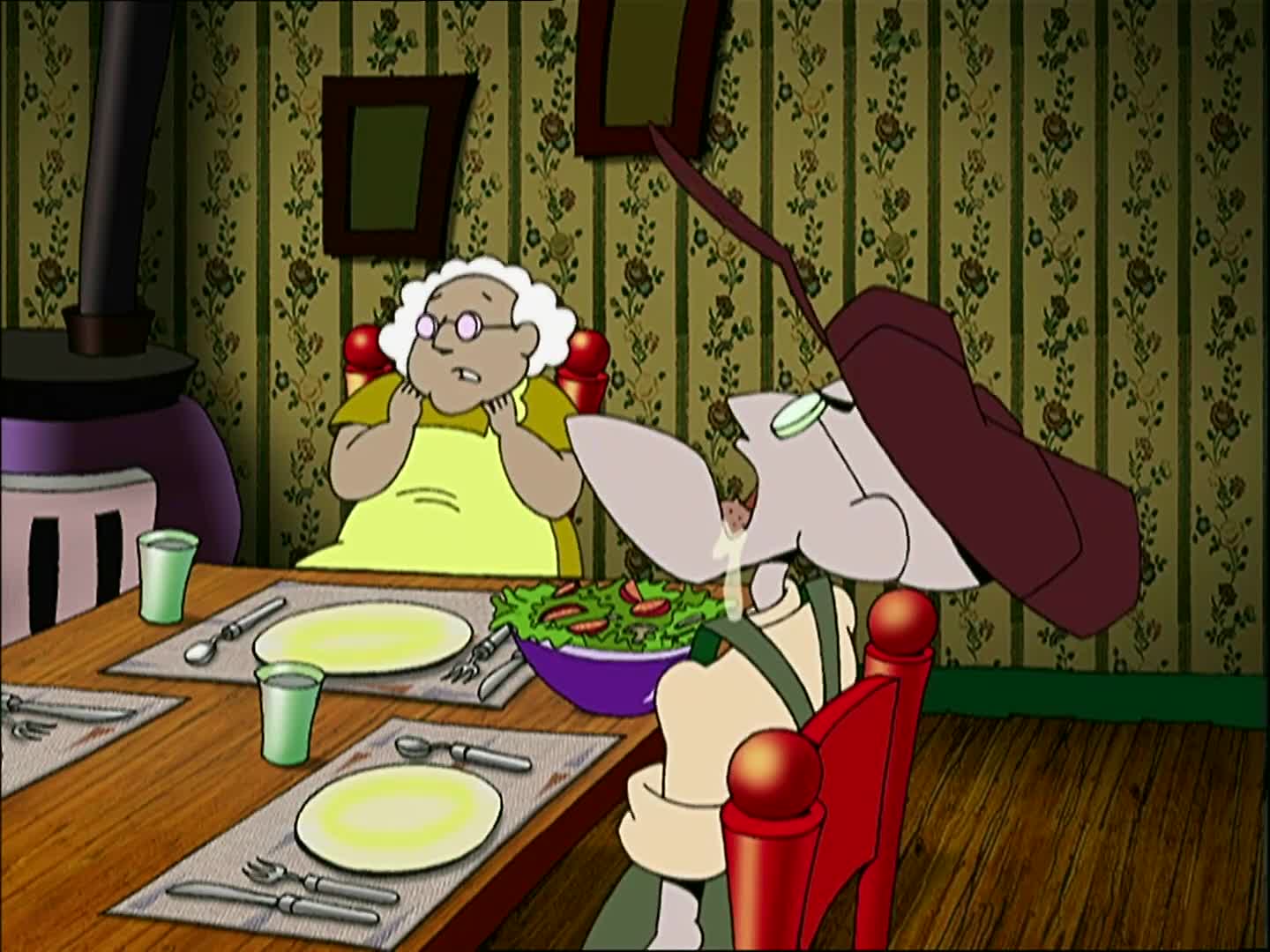 "The things I do for love." - Courage the Cowardly Dog quote