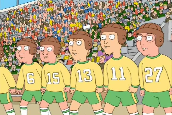 You're going down, Brady! You're the one who'sgoing down, Griffin! What ...