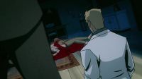 [Alex wailing] - [thugs laughing]