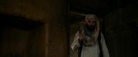 Yes! Yes! Knife, yes! No, no! No, no, no, no! For my leg. Please. Give me the knife, for my leg