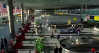 MAN: United Airlines announcing the arrival of Flight 9435 from Beijing