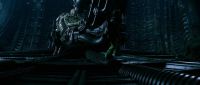 Alien life formLooks like it's been dead a long timeFossmzedLooks like it's grown out of the chairBones are bent outwardlike he exploded from insideWonder what happened to the rest of the crewLet's