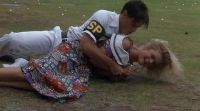 Eddie, let me go! -Hold her, Devane!