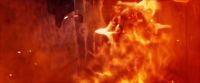 (fire roaring)