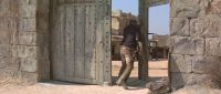 (gate clatters)