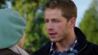 Hi. Hey. Is this Storybrooke? Yeah. Any place to get a room around here? Uh, you're staying? That's