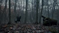 [hooves clomping]