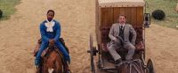It's against the law for niggers to ride horses in this territoryThis is my valet My valet does not walkI said niggers on horses His name is DjangoHe's a free manHe can ride what he pleasesNot on my
