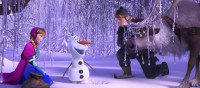 I'm AnnaAnd who's the funky looking donkey over thereThat's Sven Uh huhAnd who's the reindeerSvenOh the Oh Okay That makes things easier for me
