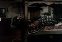 In the bed!