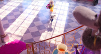 Just look at you dear WowYou don't look a day over 90Oh my goshBuster MoonWe met at Eddie's graduationOh lucky meA visit from my useless grandsonand his ghastly little theater friendLook at that she