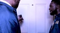 (knocking on door)