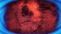 (lava gushing)