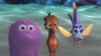 Maybe while I'm at school I'll see a sharkI highly doubt that Have you ever met a sharkNo and I don't plan toHow old are sea turtles I don't knowSandy Plankton from next doorhe says that sea turtles