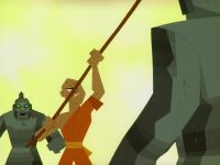 (MONK GROANS)