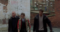 Oi! Dancing boy! We'll miss the bus, Billy. Will you stop being an old fucking woman?