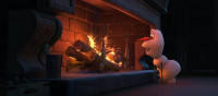 Olaf? Olaf. Get away from there. Wow! So, this is heat. I love it. Ooh! But don't touch it