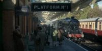Platform one, London train