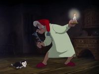 Shh! Be careful now, Figaro. He might spring out on us at any time