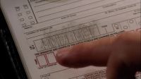 So I write down the license number