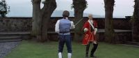(swords clacking)