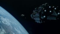 The shuttle is approaching