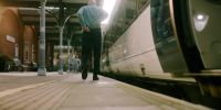The train at platform two will…