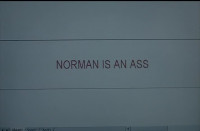 Typing Norman is an ass