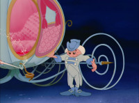 Well well hop in my dear We can't waste timeBut uh No don't try to thank meOh iwasn't I mean I do butBut don't you think my dressYes it's lovely dearGood heavens child You can't go in that