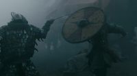 (WEAPONS CLANGING)