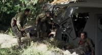 StarsYep Brigadier General AmendDeputy Commander 101stSome fucking genius had the ideaof welding steel plates onto keep the general safe from ground fireUnfortunately they forgot to tell meuntil we