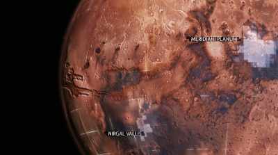 1,600 miles from the final resting place - Mars: One Day on the Red Planet