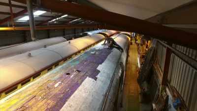 12 engineers,
apprentices and volunteers - Great Rail Restorations with Peter Snow