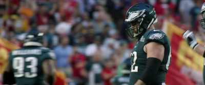 14-14, 9:39 to go in this first half. - Kelce