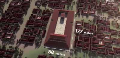 177 metres long by 88 metres wide, - Roman Megastructures