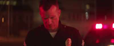 20-L-14, suspect is down. - Crown Vic