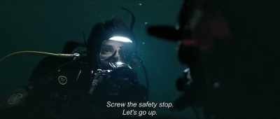 - 22 meters.
- Okay. Listen. - Breaking Surface