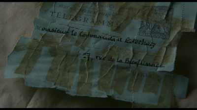 "Мсьє комендант Естергазі.
27, rue de la Bienfaisance". - An Officer and a Spy