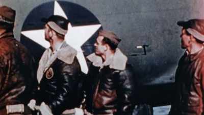 2LT MACIA: We hadn't actually
flown off a carrier before. - The Pacific War in Color