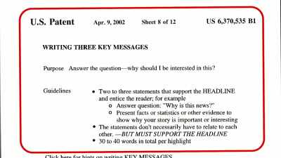 30 TO 40 WORDS IN
TOTAL PER HIGHLIGHT." - The Patent Scam