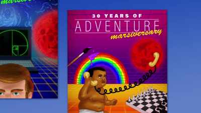 "30 years of adventure." - Fired on Mars