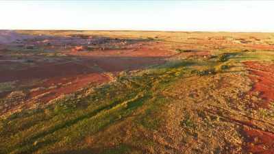33km north of town,
it's known as Shell Patch. - Outback Opal Hunters