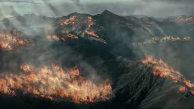 350 MILLION YEARS,
FIRE SWEPT OVER THE PLANET. - Origins: The Journey of Humankind