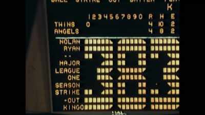 383 strikeouts in
the season, is, - Facing Nolan