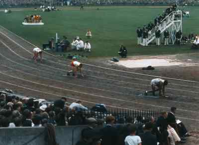 400-meters men's relay. - XIVth Olympiad: The Glory of Sport
