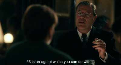 63 is an age at which I can start to,
. - Never Look Away