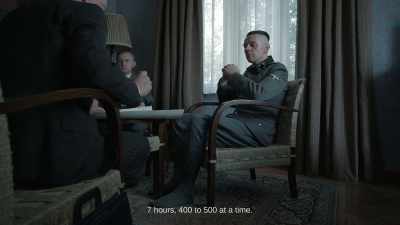 7 hours, 400 to 500 at a time. - The Zone of Interest