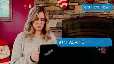 9-1-1, ASAP, emergency help. - A Fireman for Christmas